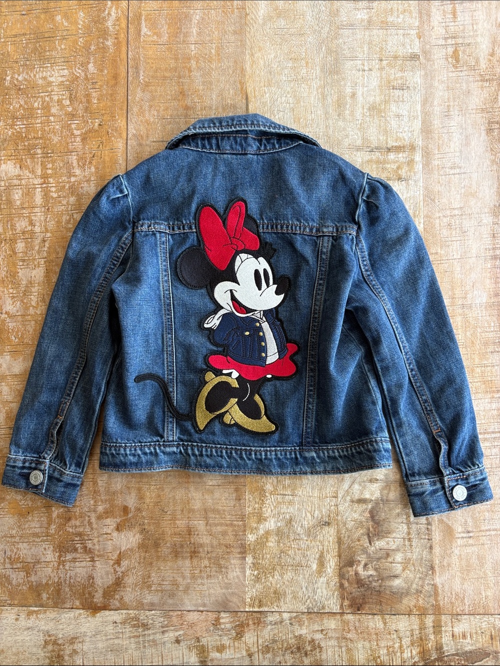 Gap Girls Disney Denim Jacket with Minnie Mouse size 5